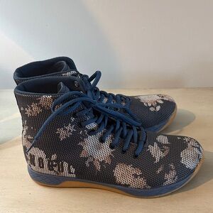 NOBULL Blue and White High-Top Sneakers